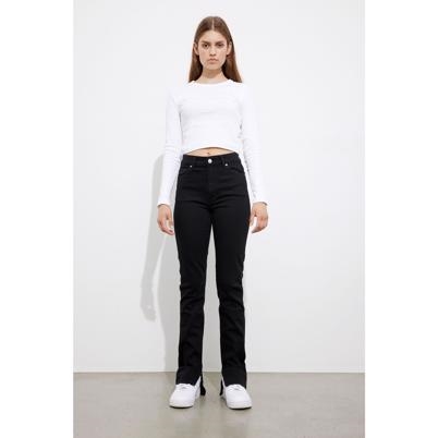 Envii Enbarbara Jeans Slit Black Shop Online Hos Blossom